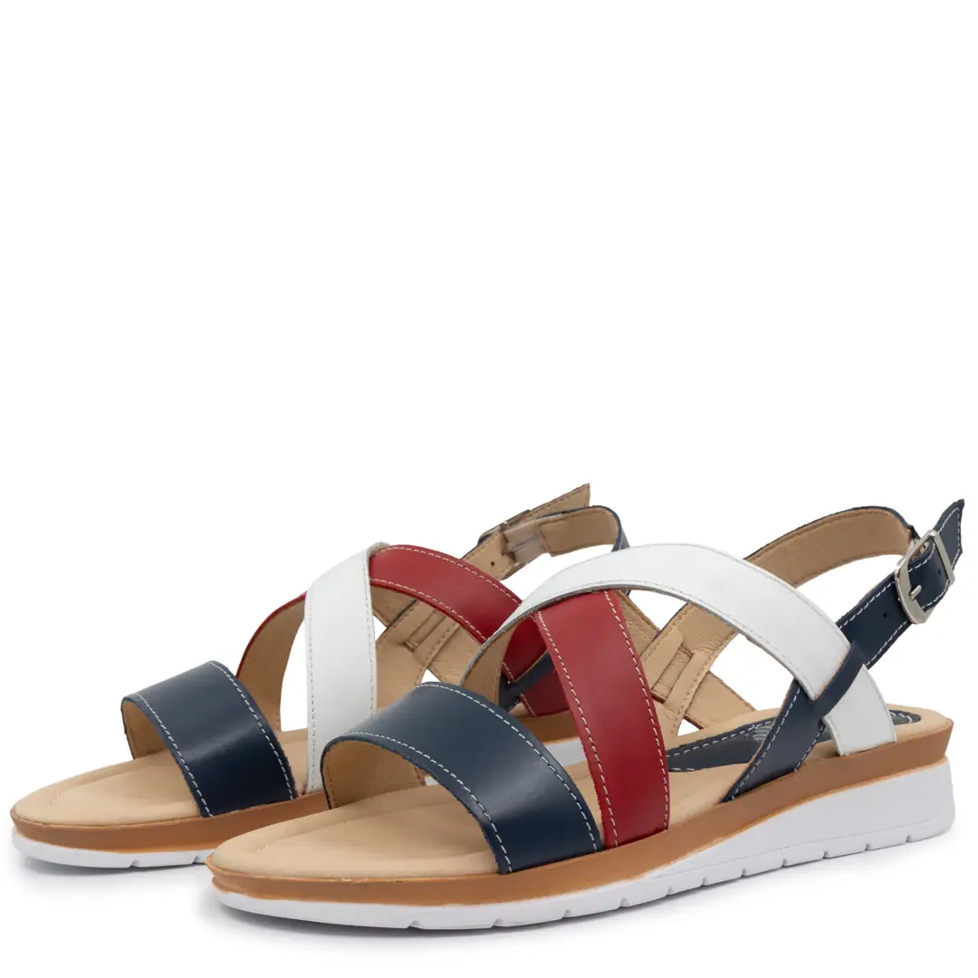 Sandale dama confort, Glemis, piele naturala - Cod: f-4.88, Culoare: Tomy, Talpa: Maro, Numar: 40