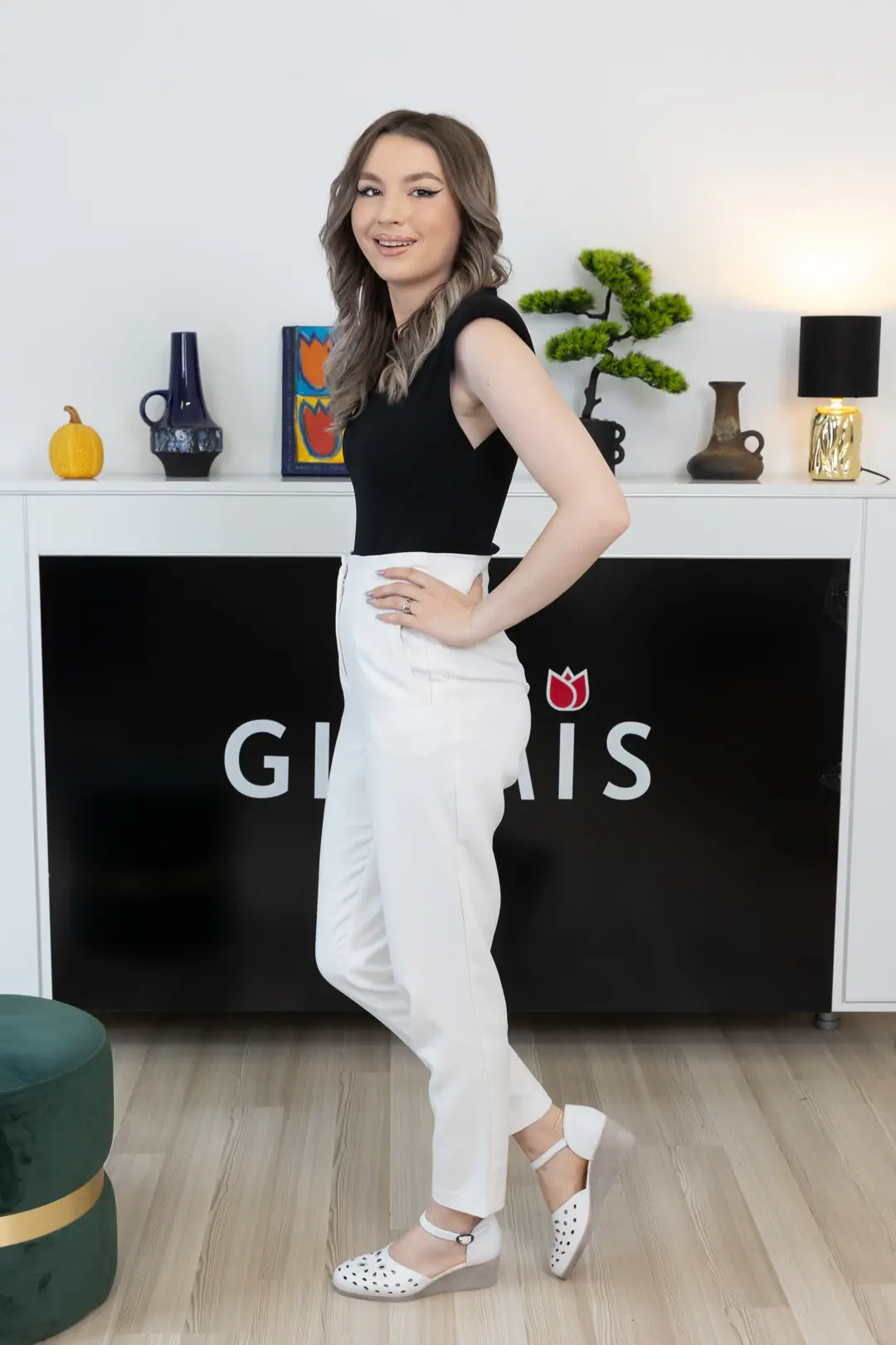 Sandale dama casual, Glemis, piele naturala - Model: f-3.29, Culoare: Alb Box, Talpa: Alb, Numar: 37