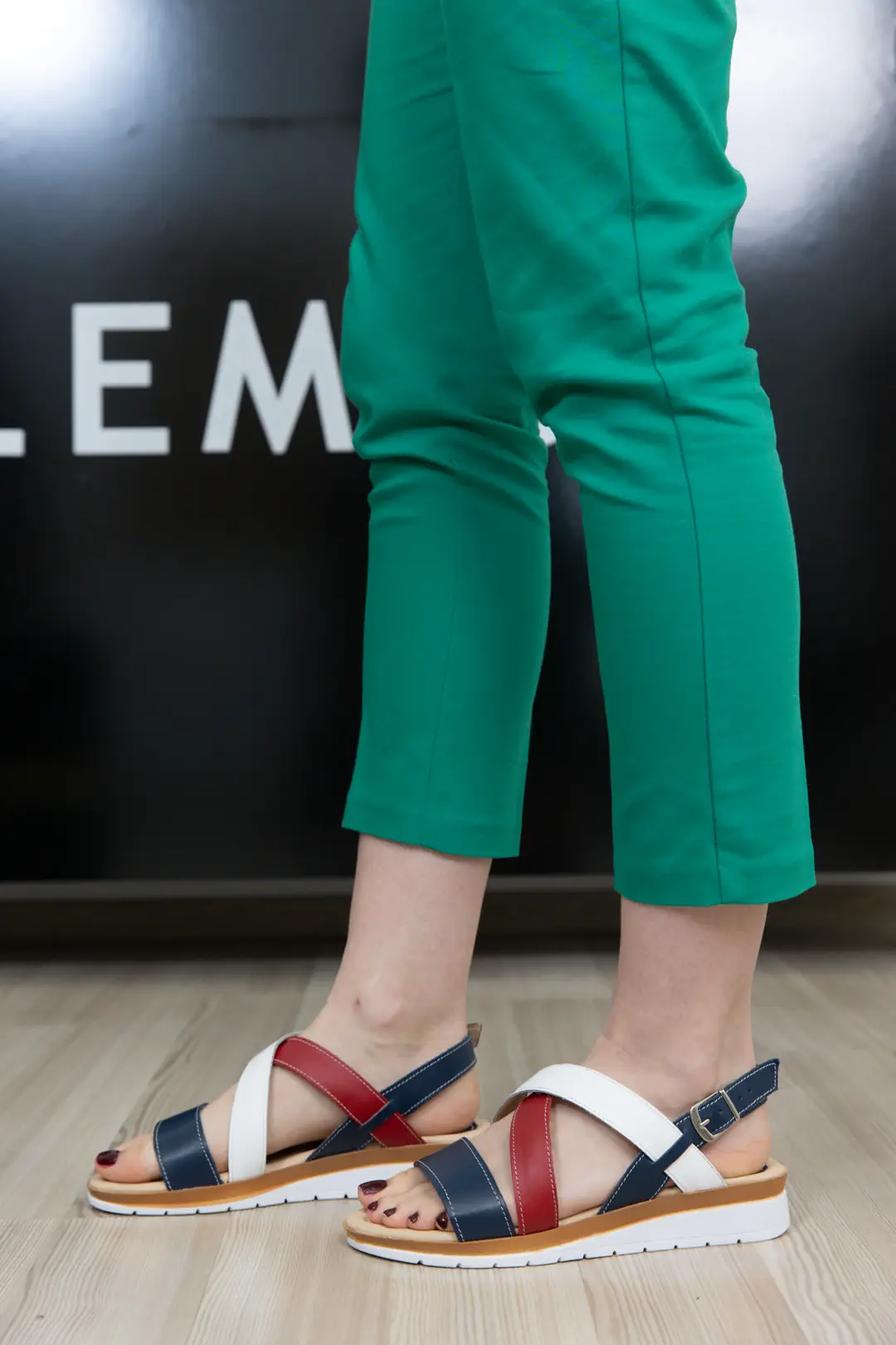 Sandale dama confort, Glemis, piele naturala - Cod: f-4.88, Culoare: Tomy, Talpa: Maro, Numar: 41