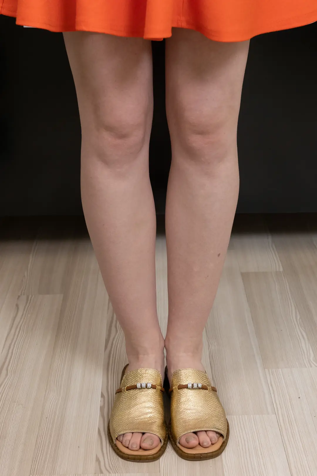 Sandale dama, Glemis, piele naturala - Cod: f-4.93, Culoare: Auriu, Talpa: Maro, Numar: 40