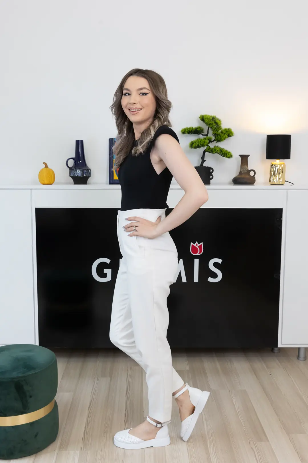 Sandale dama casual, Glemis, piele naturala - Model: f-3.28, Culoare: Alb Box, Talpa: Alb, Numar: 37