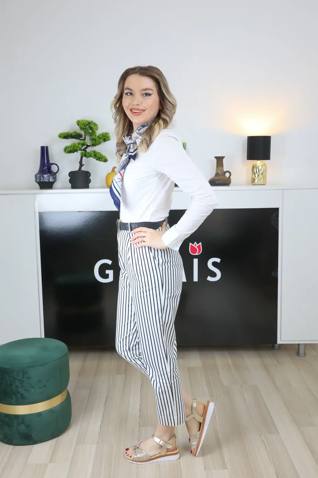 Sandale dama, Glemis, piele naturala - Cod: f-4.68, Culoare: Auriu, Talpa: Maro Deschis, Numar: 40