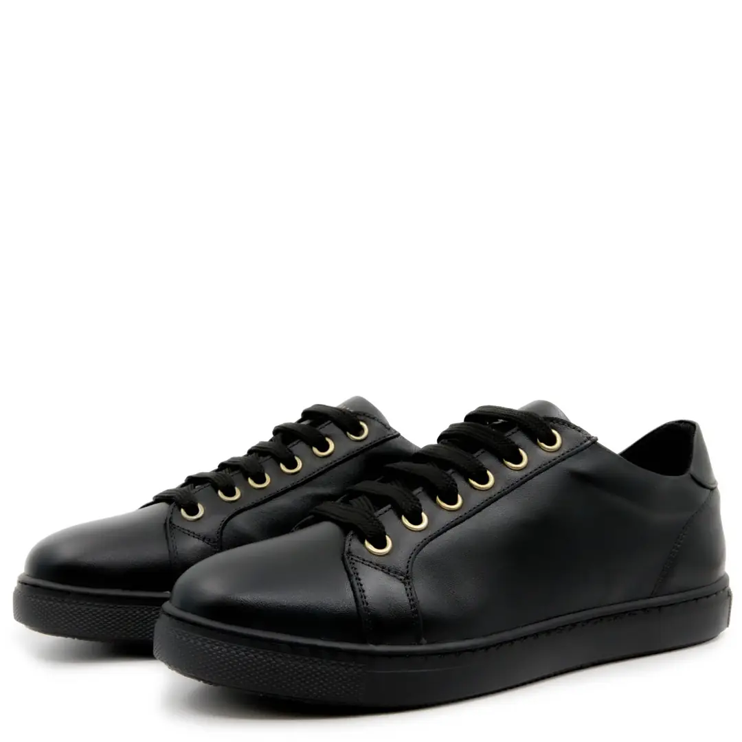 Pantofi dama casual confort, Glemis, piele naturala - Model: UNO, Culoare: Negru, Talpa: Negru, Numar: 40