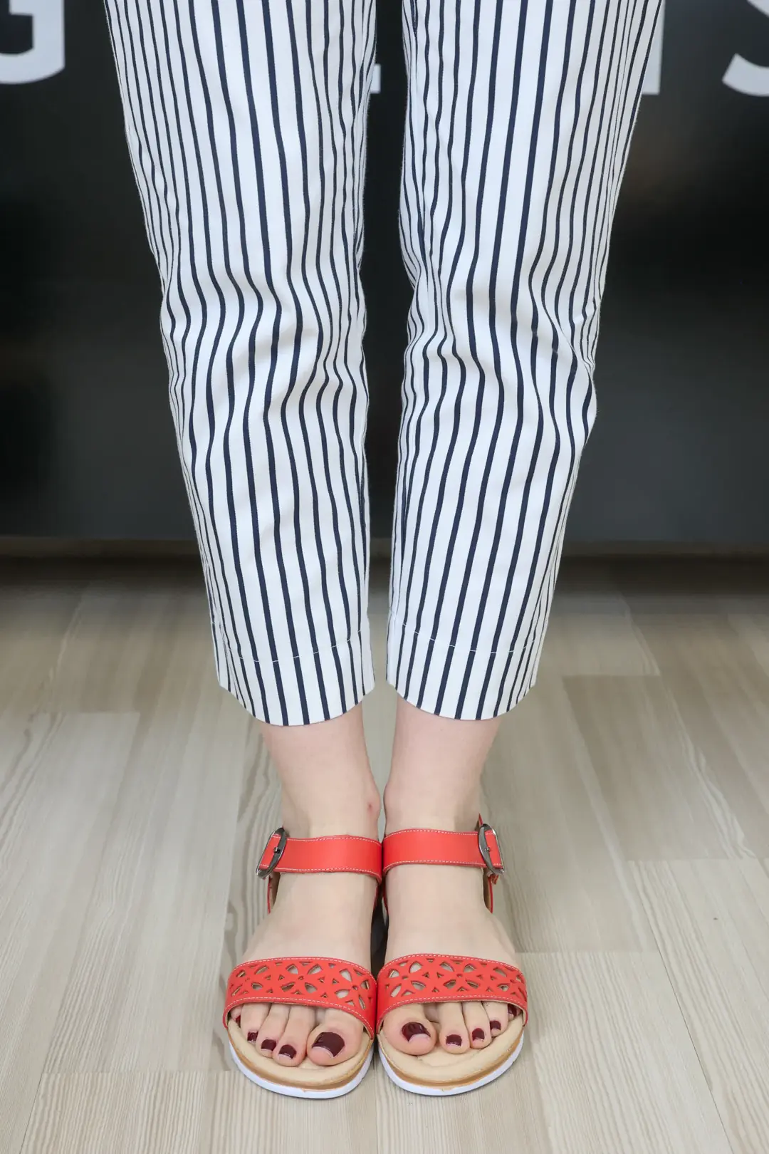 Sandale dama, Glemis, piele naturala - Cod: f-4.64, Culoare: Portocaliu, Talpa: Maro Deschis, Numar: 40