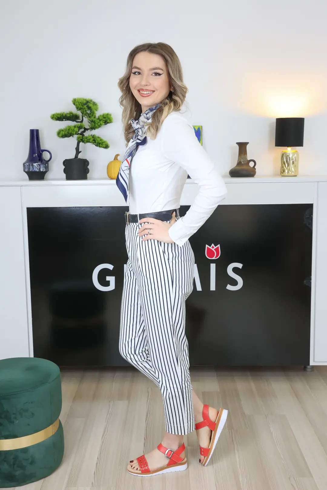 Sandale dama, Glemis, piele naturala - Cod: f-4.64, Culoare: Portocaliu, Talpa: Maro Deschis, Numar: 40