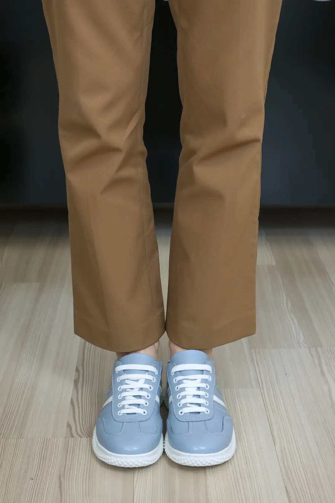 Pantofi sport dama, Glemis, piele naturala - Cod: f-4.30, Culoare: Albastru Bizon, Numar: 40